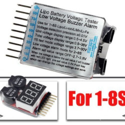 1-8s Lipo Digital Battery Voltage Tester