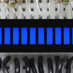 10 Segment Light Bar Graph LED Display - Blue
