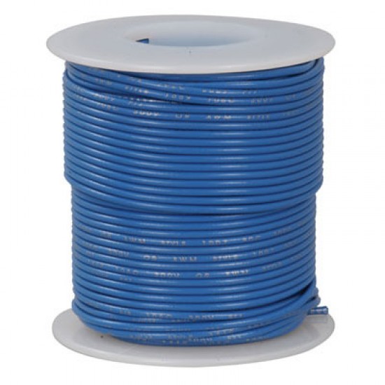 24 Awg Stranded Hook Up Wire- Blue - 1 Metre