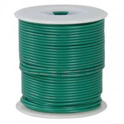 24 Awg Stranded Hook Up Wire- Green - 1 Metre