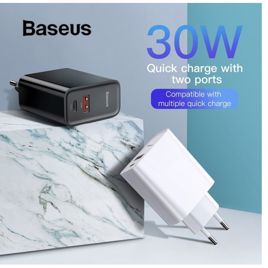 Baseus Quick Charge 4.0 3.0 30W USB Charger for Smartphones