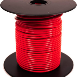 18 AWG Stranded Hook Up Wire- Red - 1 Meter