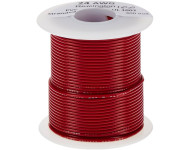 24 Awg Stranded Hook Up Wire- Red - 1 Metre