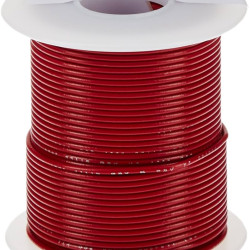 24 Awg Stranded Hook Up Wire- Red - 1 Metre