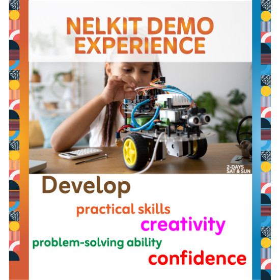 NELKIT DEMO – Hands-On STEM/STEAM Discovery Experience – Try Before You Buy - 2 DAYS (ages 10+) NELKIT DEMO – Hands-On STEM/STEAM Discovery Experience – Try Before You Buy - 2 DAYS (ages 10+)