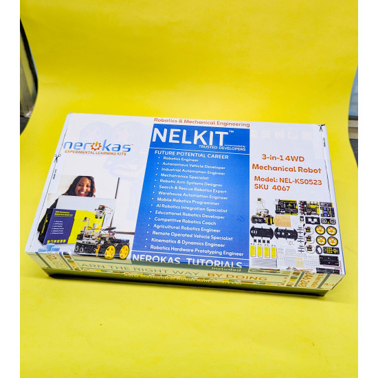 NELKIT – 3-in-1 4WD Mechanical Robotic Arm Smart Car Kit – Robotics & Mechanical Engineering - Nerokas Experimental Learning Kit NELKIT – 3-in-1 4WD Mechanical Robotic Arm Smart Car Kit – Robotics & Mechanical Engineering - Nerokas Experimental Learning Kit