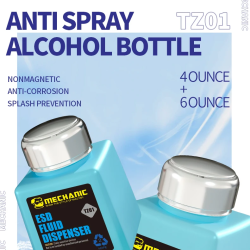 MECHANIC Alcohol Plastic Liquid, Antistatic, Splash-proof ESD Fluid Dispenser 180ml