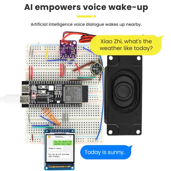 Nerokas Experimental Learners Kit (NEL KIT) – ESP32-S3 AI Chatbot Kit with 1.54" OLED – Interactive AI