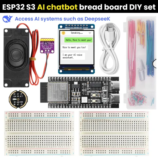 Nerokas Experimental Learners Kit (NEL KIT) – ESP32-S3 AI Chatbot Kit with 1.54" OLED – Interactive AI