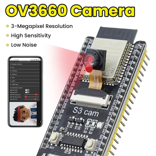 Nerokas Experimental Learners Kit (NEL KIT) – ESP32 CAM-S3 WROOM-1-N16R8 AI Vision Camera Module Kit – Computer Vision Innovator