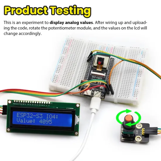 Nerokas Experimental Learners Kit (NEL KIT) – ESP32 CAM-S3 WROOM-1-N16R8 AI Vision Camera Module Kit – Computer Vision Innovator