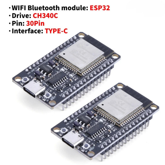 NodeMCU-32S ESP32 WiFi + Bluetooth Development Board - TYPE C NodeMCU-32S ESP32 WiFi + Bluetooth Development Board - TYPE C