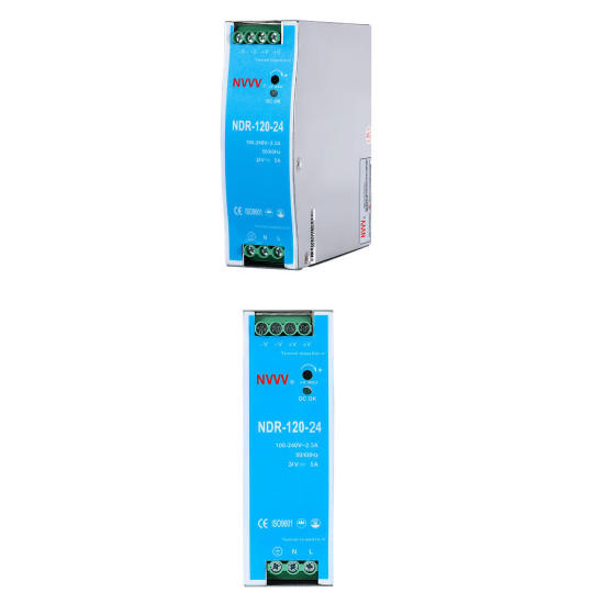 NDR 120W 24V Din Rail-Mounted switching power supply Features 24v 5A