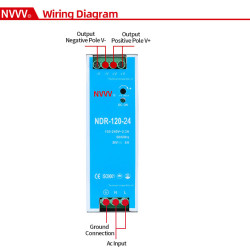 NDR 120W 24V Din Rail-Mounted switching power supply Features 24v 5A
