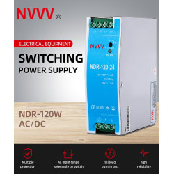 NDR 120W 24V Din Rail-Mounted switching power supply Features 24v 5A