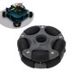58mm Plastic Double Row Rotating Robot Omni Directional Wheels for Robot Kits Motors Tire - Pair