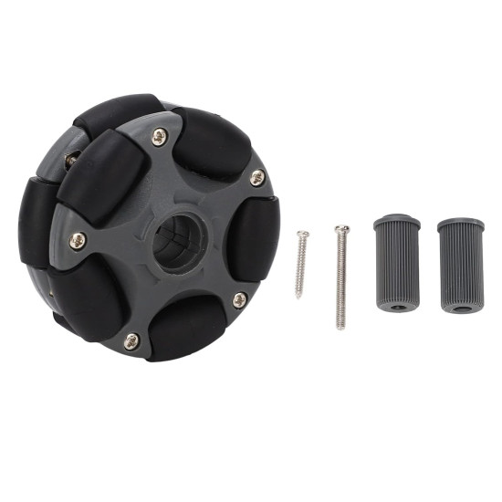 58mm Plastic Double Row Rotating Robot Omni Directional Wheels for Robot Kits Motors Tire - Pair