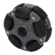 58mm Plastic Double Row Rotating Robot Omni Directional Wheels for Robot Kits Motors Tire - Pair