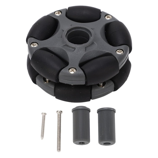58mm Plastic Double Row Rotating Robot Omni Directional Wheels for Robot Kits Motors Tire - Pair