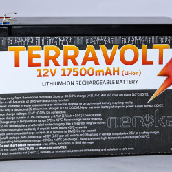 TERRAVOLT™  - 12V 17500mAH (17.5AH) HIGH PERFORMANCE LITHIUM ION BATTERY (CHARGER INCLUDED)