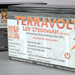 TERRAVOLT™  - 12V 17500mAH (17.5AH) HIGH PERFORMANCE LITHIUM ION BATTERY (CHARGER INCLUDED)