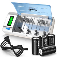 Battery Charger for 9V / C size /D size / AA / AAA NI-MH/NiCd Rechargeable Batteries