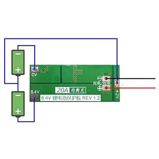 BMS 2S 20A Lithium battery protection board