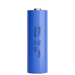 Lithium Ion Cylindrical Battery 3.7V - 18650 Cell 2500mAh 10C