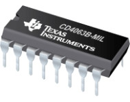 CD4063B-MIL (ACTIVE) 4-Bit Magnitude Comparator