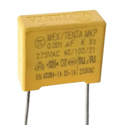Safety Capacitor X2 0.001uF 275V P10