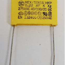Safety Capacitor X2 0.22uF 275V P10