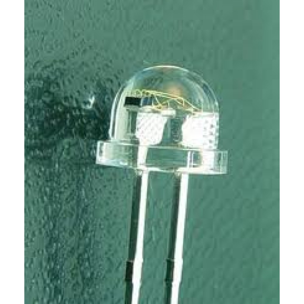 Lighthouse LEDs 3mm Amber Orange LED – Ultra Bright, Water Clear, Round Top, 10,000 Mcd, 20-Pack