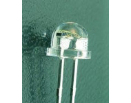 LED 5mm Strawhat AMBER Water clear ultra bright
