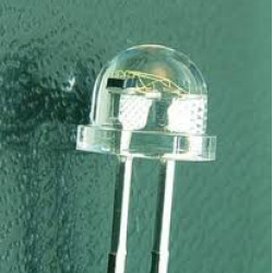 LED 5mm Strawhat RED Water clear ultra bright