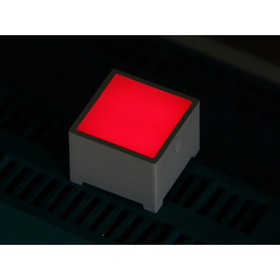 15*15mm LED Square - Red