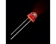 Led Strawhat 5mm Diffused Red