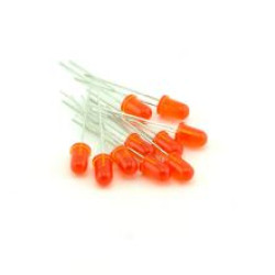 Diffused Orange 5mm LED (25 Pack)