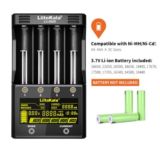 LiitoKala Lii-500S Battery charger