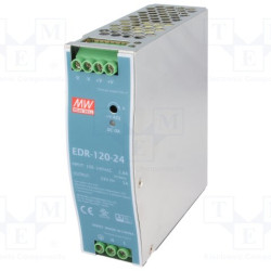 24V 5A Adjustable Power Supply - DIN Mounted