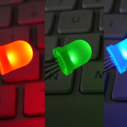 LED RGB 5mm Triple Output  (common anode)