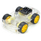 Robot Chassis 4wd 4 motor