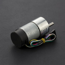 Metal DC Geared Motor w/Encoder - 12V 251RPM 18Kg.cm