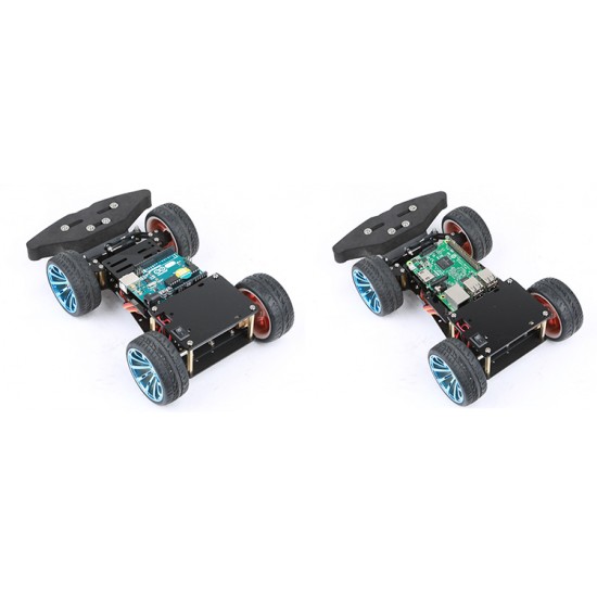 4WD RC Smart Car Chassis with S3003 Metal Servo & Bearing Kit for Arduino