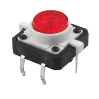 Tactile Push Button With Red Led