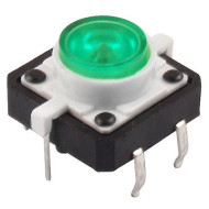 Tactile Push Button with Green Led