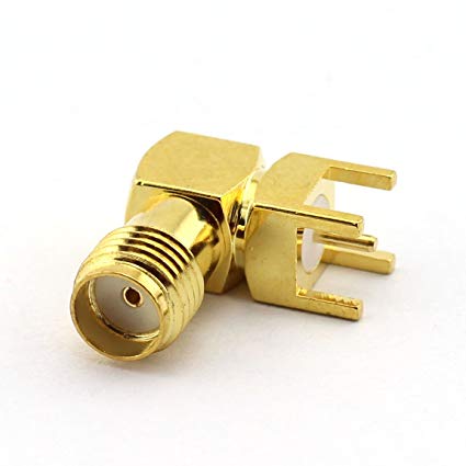 SMA Female Connector Right Angle - Through Hole