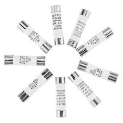 1A 10x38mm Ceramic Cartridge Fuse - 500V 50kA