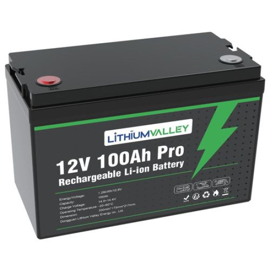 12V 100Ah LiFePO4 Battery Pack with Built-In BMS & Bluetooth 12V 100Ah LiFePO4 Battery Pack with Built-In BMS & Bluetooth
