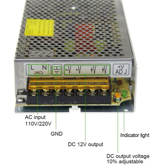 12V 15A 180W Switch Mode LED Power Supply 12V 15A 180W Switch Mode LED Power Supply