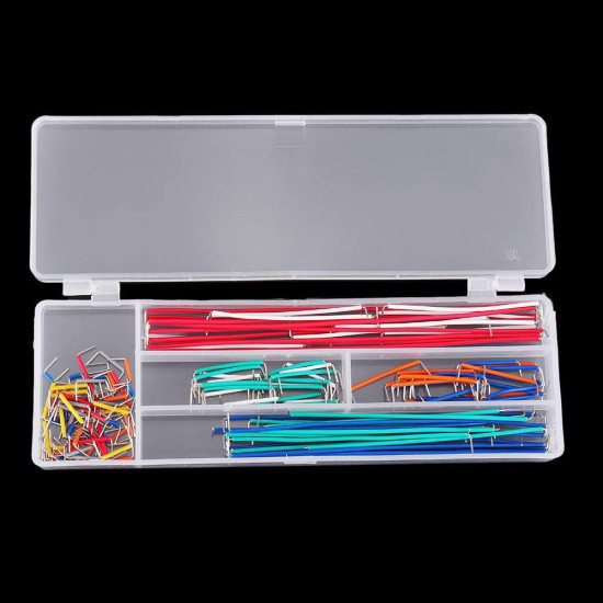 140-Piece U-Shaped Pre-Formed Breadboard Jumper Wire Kit 140-Piece U-Shaped Pre-Formed Breadboard Jumper Wire Kit
